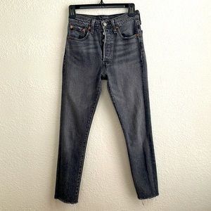 Levi’s Original 501 Skinny, vintage black ankle-length